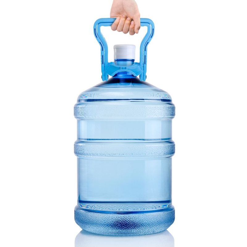 Casa si Gradina - Bucatarie si vesela - Cani si pahare - Sticle - Maner Albastru pentru Bidon/Sticla de Apa (pana la 19kg) - 12.5x13.5cm - Infinity.ro