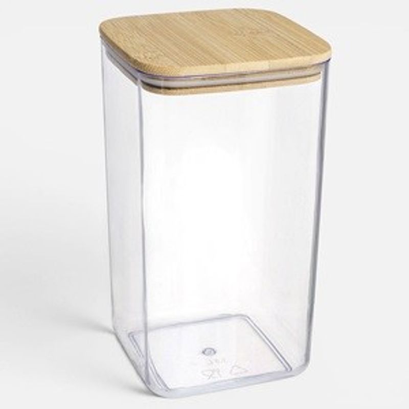 Casa si Gradina - Mobilier - Organizare si depozitare - Cutii depozitare - Recipient pentru Depozitarea Alimentelor cu Capac din Bambus, 1,5L - Infinity.ro