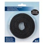 Carti si Birotica - Birotica - Accesorii de birou - Benzi adezive - Banda autocolanta cu scai, neagra, 4m x 1cm - Infinity.ro
