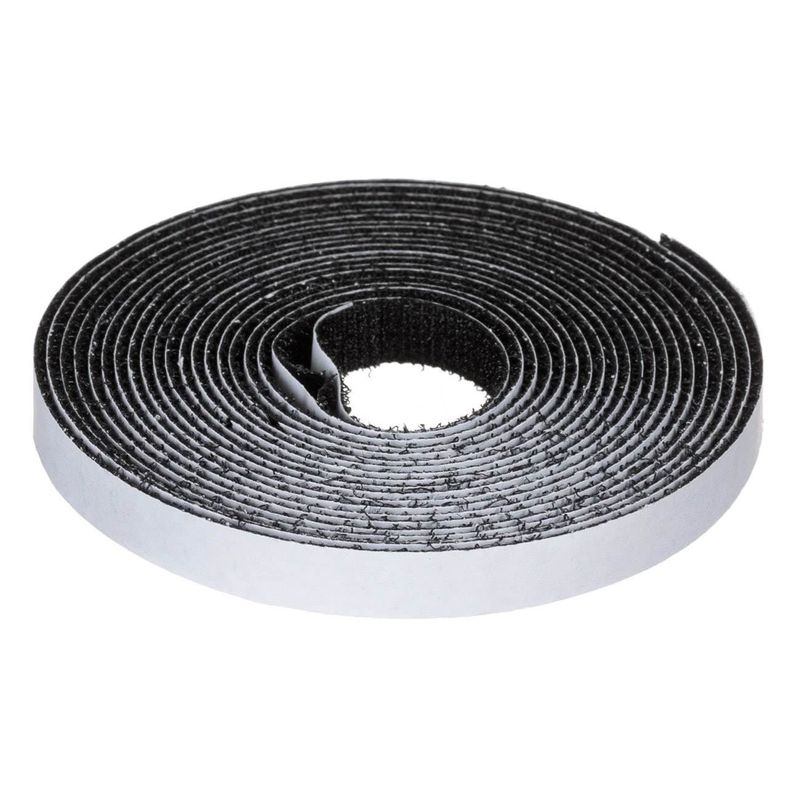 Carti si Birotica - Birotica - Accesorii de birou - Benzi adezive - Banda autocolanta cu scai, neagra, 4m x 1cm - Infinity.ro