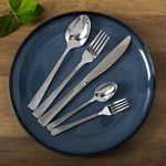 Casa si Gradina - Bucatarie si vesela - Vesela si tacamuri - Tacamuri si seturi - Lingurite pentru desert din otel inoxidabil, Set 3 buc, 14,5 cm, Argintiu - Infinity.ro