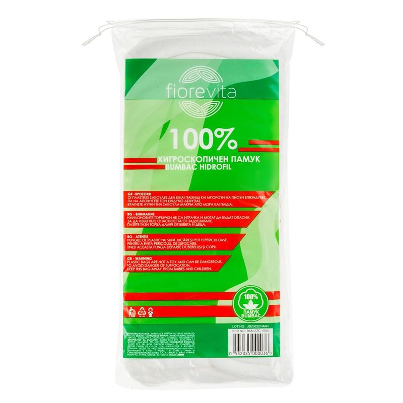 Ingrijire personala si Cosmetice - Ingrijire personala - Ingrijire ten - Produse demachiere si curatare - Bumbac hidrofil, 150g, Alb - Infinity.ro