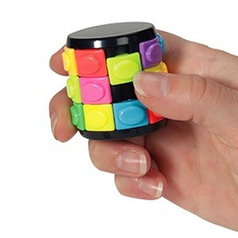 Jucarii, Copii si Bebe - Jucarii si jocuri - Jocuri si puzzle - Puzzle - Jucarie Fidget Color Magic Tube, 4x4 cm, Multicolor - Infinity.ro