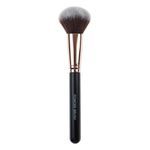 Ingrijire personala si Cosmetice - Machiaj - Aplicatoare si pensule machiaj - Pensula pentru pudra, Maner negru cu accente roz-aurii, 18 cm - Infinity.ro