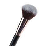 Ingrijire personala si Cosmetice - Machiaj - Aplicatoare si pensule machiaj - Pensula pentru pudra, Maner negru cu accente roz-aurii, 18 cm - Infinity.ro