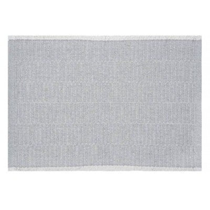 Casa si Gradina - Bucatarie si vesela - Vesela si tacamuri - Farfurii si boluri - Suport Farfurie din Bumbac cu Dungi, Gri, 42x30 cm - Infinity.ro