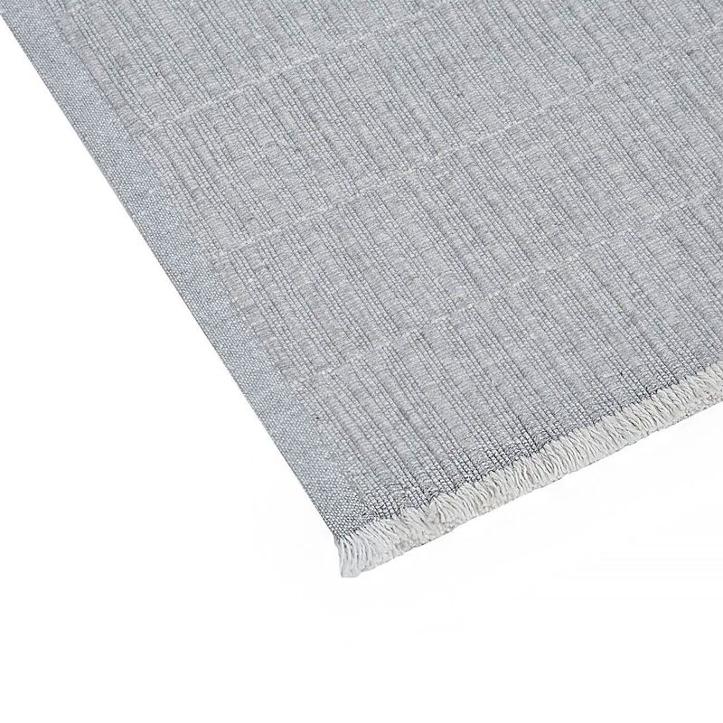 Casa si Gradina - Bucatarie si vesela - Vesela si tacamuri - Farfurii si boluri - Suport Farfurie din Bumbac cu Dungi, Gri, 42x30 cm - Infinity.ro