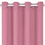 Casa si Gradina - Textile si covoare - Perdele si draperii - Draperii - Draperie Poliester Model Decorativ Roz Dimensiune 140x260cm cu Inele - Infinity.ro
