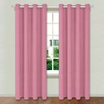 Casa si Gradina - Textile si covoare - Perdele si draperii - Draperii - Draperie Poliester Model Decorativ Roz Dimensiune 140x260cm cu Inele - Infinity.ro