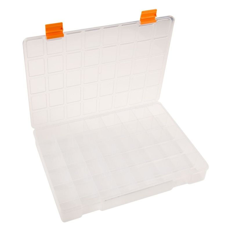 Casa si Gradina - Mobilier - Organizare si depozitare - Cutii depozitare - Cutie organizator cu 40 de compartimente, 38x28.5x5.5 cm, transparenta - Infinity.ro