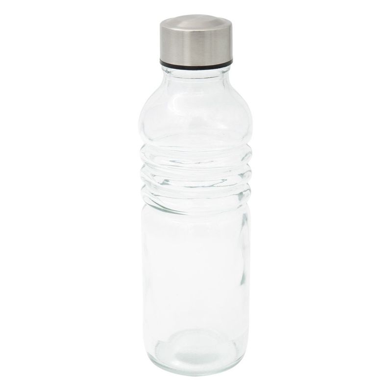 Casa si Gradina - Bucatarie si vesela - Cani si pahare - Sticle - Sticla pentru Apa cu Capac Metalic, 500 ml, Transparenta - Infinity.ro