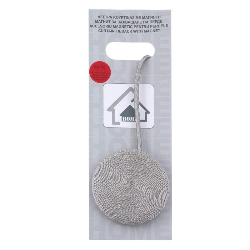 Casa si Gradina - Textile si covoare - Perdele si draperii - Accesorii perdele si draperii - Magnet pentru perdea, Siret gri, 7x38 cm - Infinity.ro