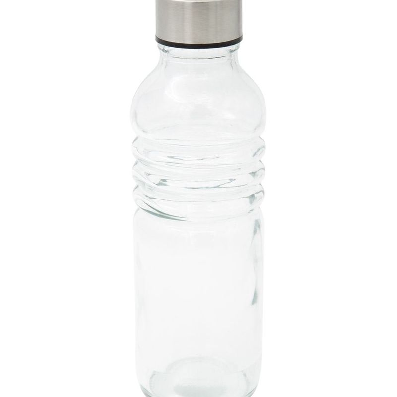 Casa si Gradina - Bucatarie si vesela - Cani si pahare - Sticle - Sticla pentru Apa cu Capac Metalic, 500 ml, Transparenta - Infinity.ro