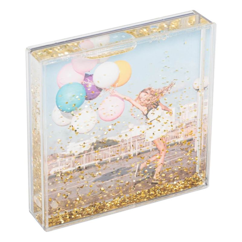 Casa si Gradina - Decoratiuni - Obiecte decorative - Accesorii decorative - Rama foto decorativa cu glitter, 10x10 cm, transparenta - Infinity.ro