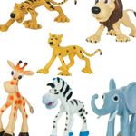 Jucarii, Copii si Bebe - Jucarii si jocuri - Figurine - Set 6 Figurine Animale din Jungla, Multicolor, Plastic - Infinity.ro