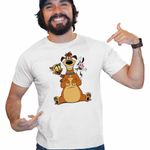 Fashion, accesorii si bijuterii - Barbati - Imbracaminte - Tricouri si bluze barbati - Tricou Barbati Draculas Vampirul Iepuras Harold Chester, alb, marime M - Infinity.ro