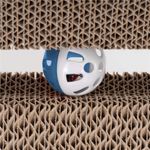 Petshop - Accesorii petshop - Jucarii animale - Ansambluri de joaca - Ansamblu de zgariat pentru pisici cu bila si catnip, 25x40x50 cm, maro - Infinity.ro