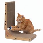 Petshop - Accesorii petshop - Jucarii animale - Ansambluri de joaca - Ansamblu de zgariat pentru pisici cu bila si catnip, 25x40x50 cm, maro - Infinity.ro