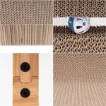 Petshop - Accesorii petshop - Jucarii animale - Ansambluri de joaca - Ansamblu de zgariat pentru pisici cu bila si catnip, 25x40x50 cm, maro - Infinity.ro