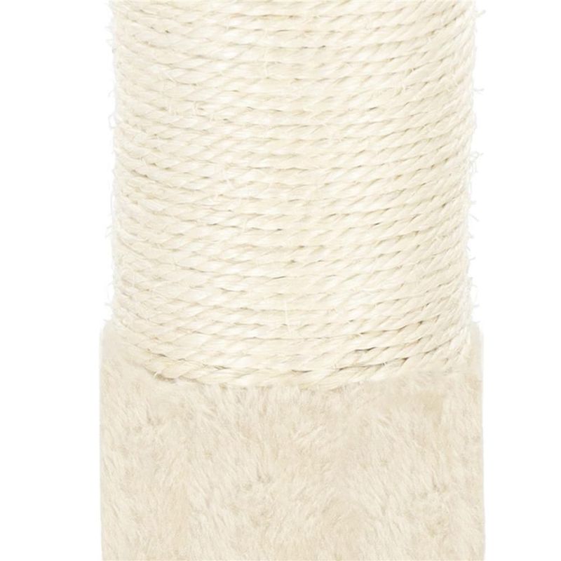 Petshop - Accesorii petshop - Jucarii animale - Ansambluri de joaca - Ansamblu de joaca pentru pisici, tip stalp de catarat pana la tavan, inaltime reglabila, 240 - 265 cm, bej - Infinity.ro