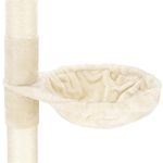 Petshop - Accesorii petshop - Jucarii animale - Ansambluri de joaca - Ansamblu de joaca pentru pisici, tip stalp de catarat pana la tavan, inaltime reglabila, 240 - 265 cm, bej - Infinity.ro