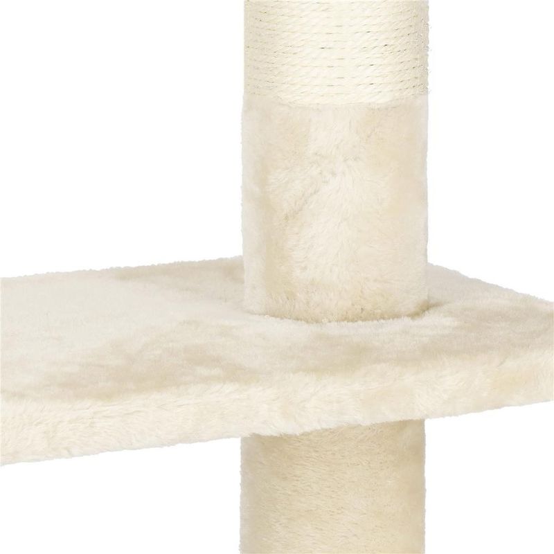 Petshop - Accesorii petshop - Jucarii animale - Ansambluri de joaca - Ansamblu de joaca pentru pisici, tip stalp de catarat pana la tavan, inaltime reglabila, 240 - 265 cm, bej - Infinity.ro