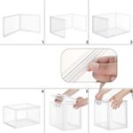 Casa si Gradina - Mobilier - Dulapuri si sifoniere - Dulapuri pantofi - Organizatoare pantofi, transparente cu usa frontala, stivuibile, PVC, 3 cutii x 36x28x22 cm, transparent - Infinity.ro