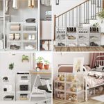 Casa si Gradina - Mobilier - Dulapuri si sifoniere - Dulapuri pantofi - Organizatoare pantofi, transparente cu usa frontala, stivuibile, PVC, 3 cutii x 36x28x22 cm, transparent - Infinity.ro