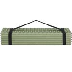 Sport si Outdoor - Camping - Saltele si accesorii pentru somn - Saltele camping - Saltea pliabila pentru camping sau plaja, 182x60 cm, spuma XPE, termoizolanta, pliere armonica, 12 segmente, verde - Infinity.ro