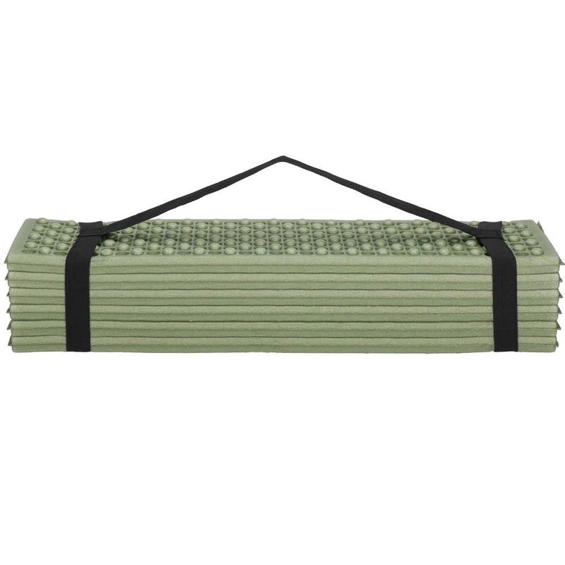 Sport si Outdoor - Camping - Saltele si accesorii pentru somn - Saltele camping - Saltea pliabila pentru camping sau plaja, 182x60 cm, spuma XPE, termoizolanta, pliere armonica, 12 segmente, verde - Infinity.ro