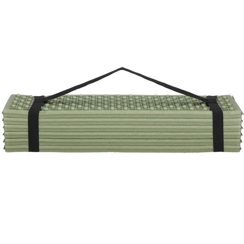 Sport si Outdoor - Camping - Saltele si accesorii pentru somn - Saltele camping - Saltea pliabila pentru camping sau plaja, 182x60 cm, spuma XPE, termoizolanta, pliere armonica, 12 segmente, verde - Infinity.ro
