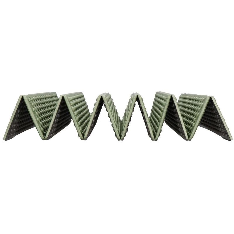 Sport si Outdoor - Camping - Saltele si accesorii pentru somn - Saltele camping - Saltea pliabila pentru camping sau plaja, 182x60 cm, spuma XPE, termoizolanta, pliere armonica, 12 segmente, verde - Infinity.ro