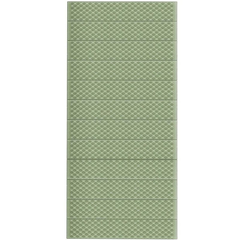 Sport si Outdoor - Camping - Saltele si accesorii pentru somn - Saltele camping - Saltea pliabila pentru camping sau plaja, 182x60 cm, spuma XPE, termoizolanta, pliere armonica, 12 segmente, verde - Infinity.ro