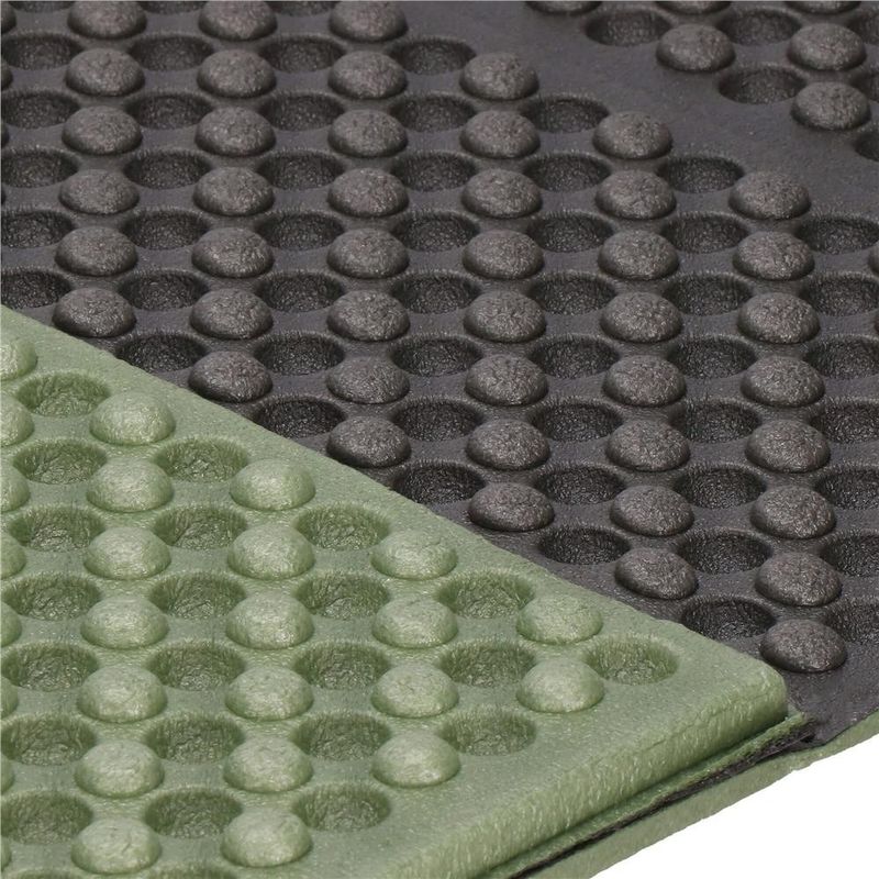 Sport si Outdoor - Camping - Saltele si accesorii pentru somn - Saltele camping - Saltea pliabila pentru camping sau plaja, 182x60 cm, spuma XPE, termoizolanta, pliere armonica, 12 segmente, verde - Infinity.ro
