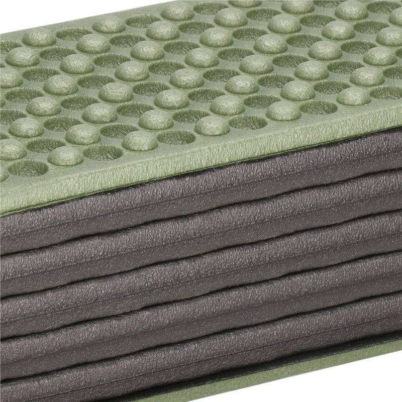 Sport si Outdoor - Camping - Saltele si accesorii pentru somn - Saltele camping - Saltea pliabila pentru camping sau plaja, 182x60 cm, spuma XPE, termoizolanta, pliere armonica, 12 segmente, verde - Infinity.ro