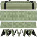 Sport si Outdoor - Camping - Saltele si accesorii pentru somn - Saltele camping - Saltea pliabila pentru camping sau plaja, 182x60 cm, spuma XPE, termoizolanta, pliere armonica, 12 segmente, verde - Infinity.ro