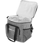 Sport si Outdoor - Camping - Bucatarie de camping - Cutii si genti frigorifice - Geanta termica 28L, cu curea ajustabila si 3 buzunare, 37x29x29 cm, gri - Infinity.ro