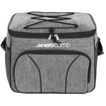 Sport si Outdoor - Camping - Bucatarie de camping - Cutii si genti frigorifice - Geanta termica 18L cu buzunare laterale, strat termoizolant PEVA si curea reglabila, 33x21x26 cm, gri - Infinity.ro