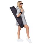 Sport si Outdoor - Camping - Saltele si accesorii pentru somn - Accesorii pentru somn camping - Pat pliant camping structura metalica cu husa transport, pliabil compact, max 150 kg, 190x74x42 cm, negru - Infinity.ro