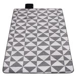 Sport si Outdoor - Camping - Saltele si accesorii pentru somn - Izoprene - Patura pentru picnic sau plaja, cu folie izolatoare si maner, 180x220cm, gri - Infinity.ro