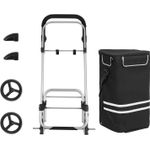 Market - Bacanie - Alte articole bacanie - Carucior de cumparaturi piata, pliabil, compartiment frigorific, multifunctional, 44x35x100 cm, negru - Infinity.ro