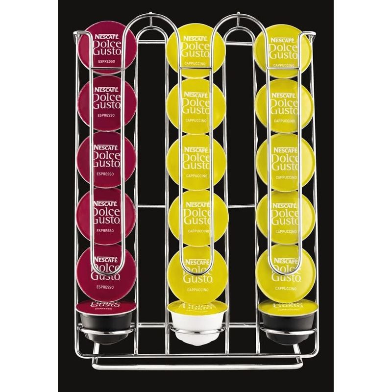 Electronice si Electrocasnice - Electrocasnice bucatarie - Preparare bauturi - Accesorii si consumabile aparate preparare bauturi - Suport pentru capsule Krups Nescafé Dolce Gusto XB201000, capacitate 18 bucati - Infinity.ro