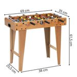 Sport si Outdoor - Alte sporturi - Mese fusball - Masa fotbal copii 6 manere 18 jucatori structura mdf tabela, 69x35x62 cm, set complet, multicolor - Infinity.ro