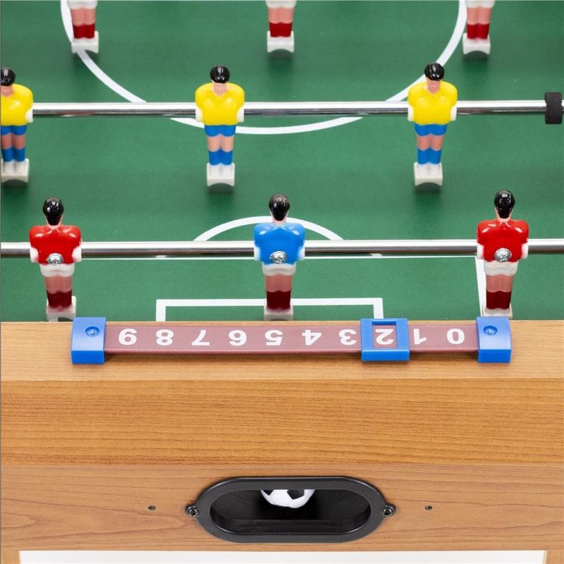 Sport si Outdoor - Alte sporturi - Mese fusball - Masa fotbal copii 6 manere 18 jucatori structura mdf tabela, 69x35x62 cm, set complet, multicolor - Infinity.ro