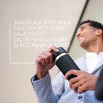 Casa si Gradina - Bucatarie si vesela - Accesorii bar - Termosuri si Cani termos - Termos Tefal Travel Mug Classic N2020210, inox, 0.36 L, 100% etans, functie Quick Press, argintiu & negru - Infinity.ro