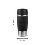 Casa si Gradina - Bucatarie si vesela - Accesorii bar - Termosuri si Cani termos - Termos Tefal Travel Mug Classic N2020210, inox, 0.36 L, 100% etans, functie Quick Press, argintiu & negru - Infinity.ro