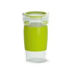 Electronice si Electrocasnice - Electrocasnice bucatarie - Preparare bauturi - Accesorii si consumabile aparate preparare bauturi - Recipient pentru smoothie Tefal MasterSeal To Go N1071510, 450 ml, 100% etans, capac cu clips, verde - Infinity.ro