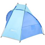 Sport si Outdoor - Camping - Corturi camping - Cort plaja pentru 2 persoane, cu protectie UV si podea izolanta, 200x100x105 cm, albastru - Infinity.ro
