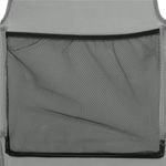 Casa si Gradina - Gradina si terasa - Mobilier exterior - Scaune si sezlonguri gradina - Sezlong pliabil pentru plaja, cu roti, parasolar reglabil si buzunar depozitare, 150x61 cm, 120 kg, gri - Infinity.ro