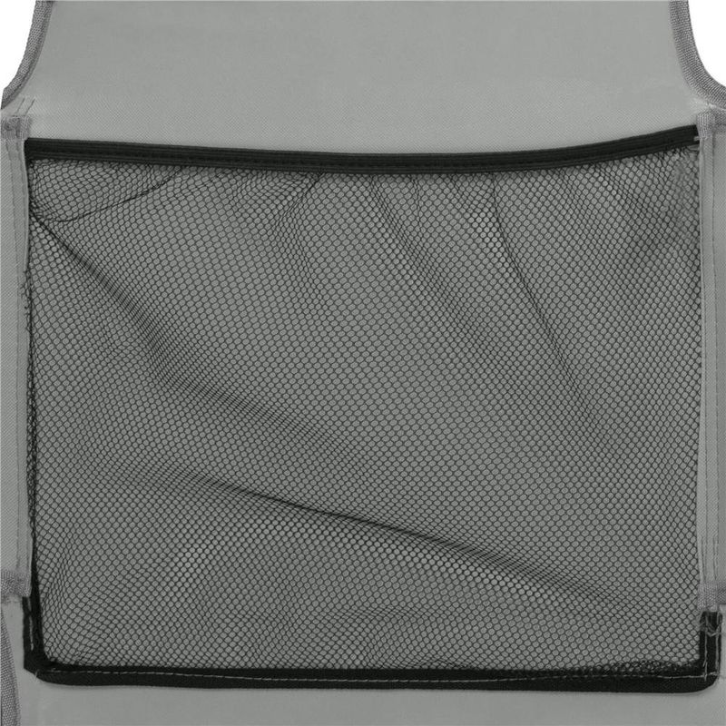 Casa si Gradina - Gradina si terasa - Mobilier exterior - Scaune si sezlonguri gradina - Sezlong pliabil pentru plaja, cu roti, parasolar reglabil si buzunar depozitare, 150x61 cm, 120 kg, gri - Infinity.ro